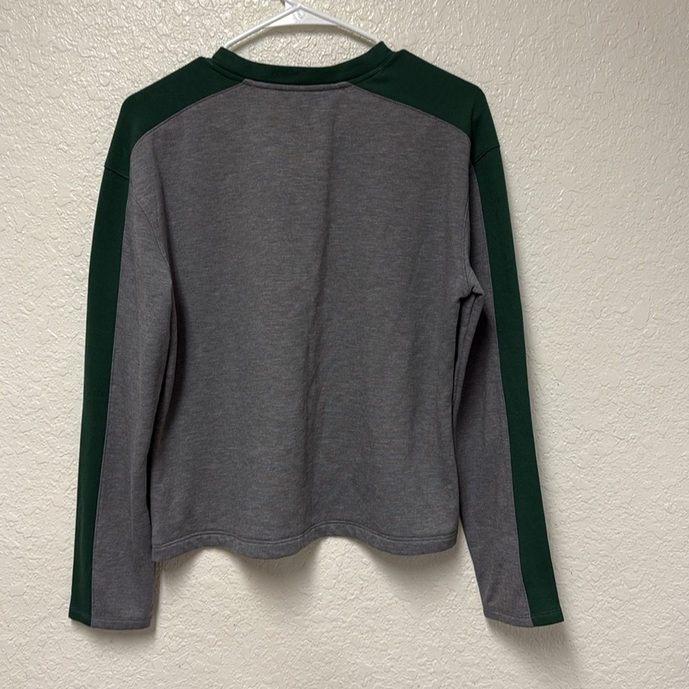 FANATICS Miami Gray and Green Long Sleeve Lightweight Sweatshirt Size Medium - Picture 4 of 9